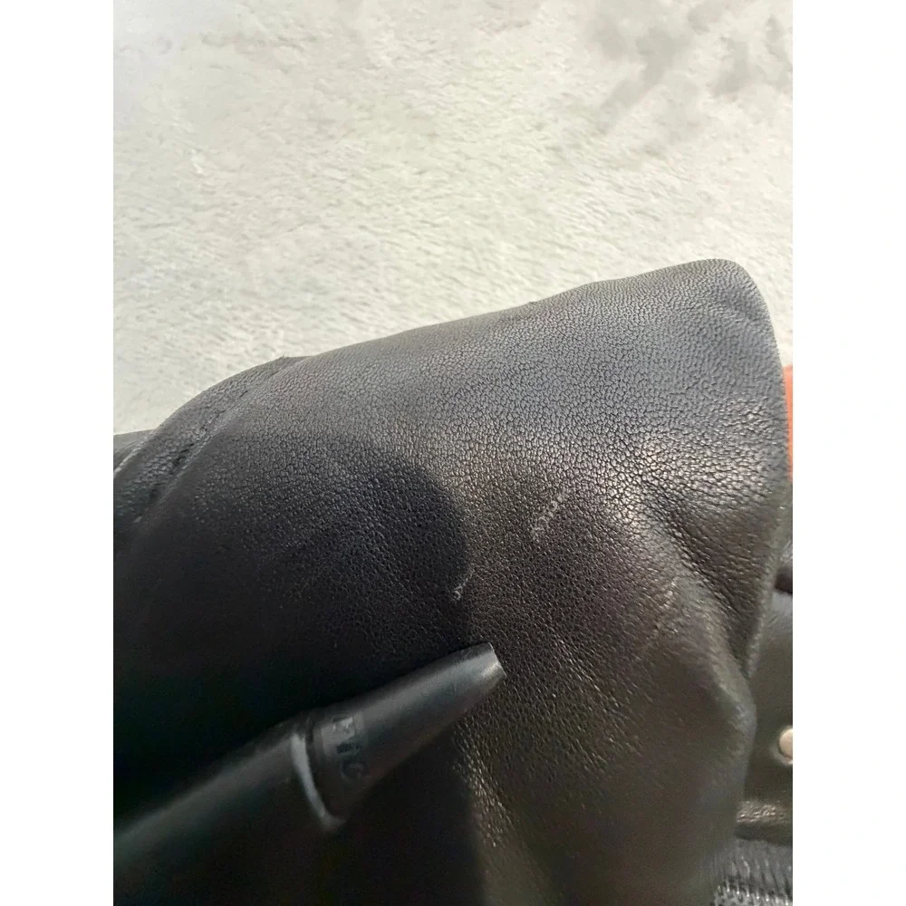Wilson's Leather Men's Car Coat 2X Black Buttons Thinsulate Mid Length READ!